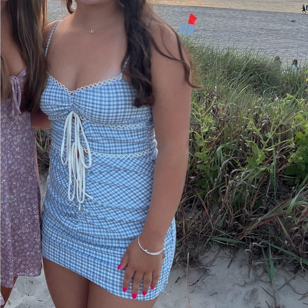 Blue Gingham Dress from Island gypsy